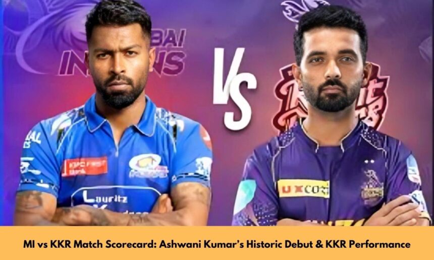 MI vs KKR Match Scorecard