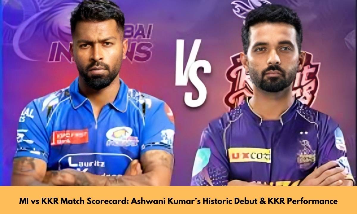 MI vs KKR Match Scorecard
