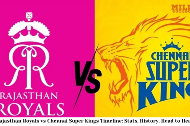 Rajasthan Royals vs Chennai Super Kings Timeline