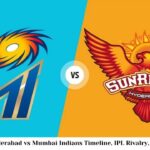 Sunrisers Hyderabad vs Mumbai Indians Timeline
